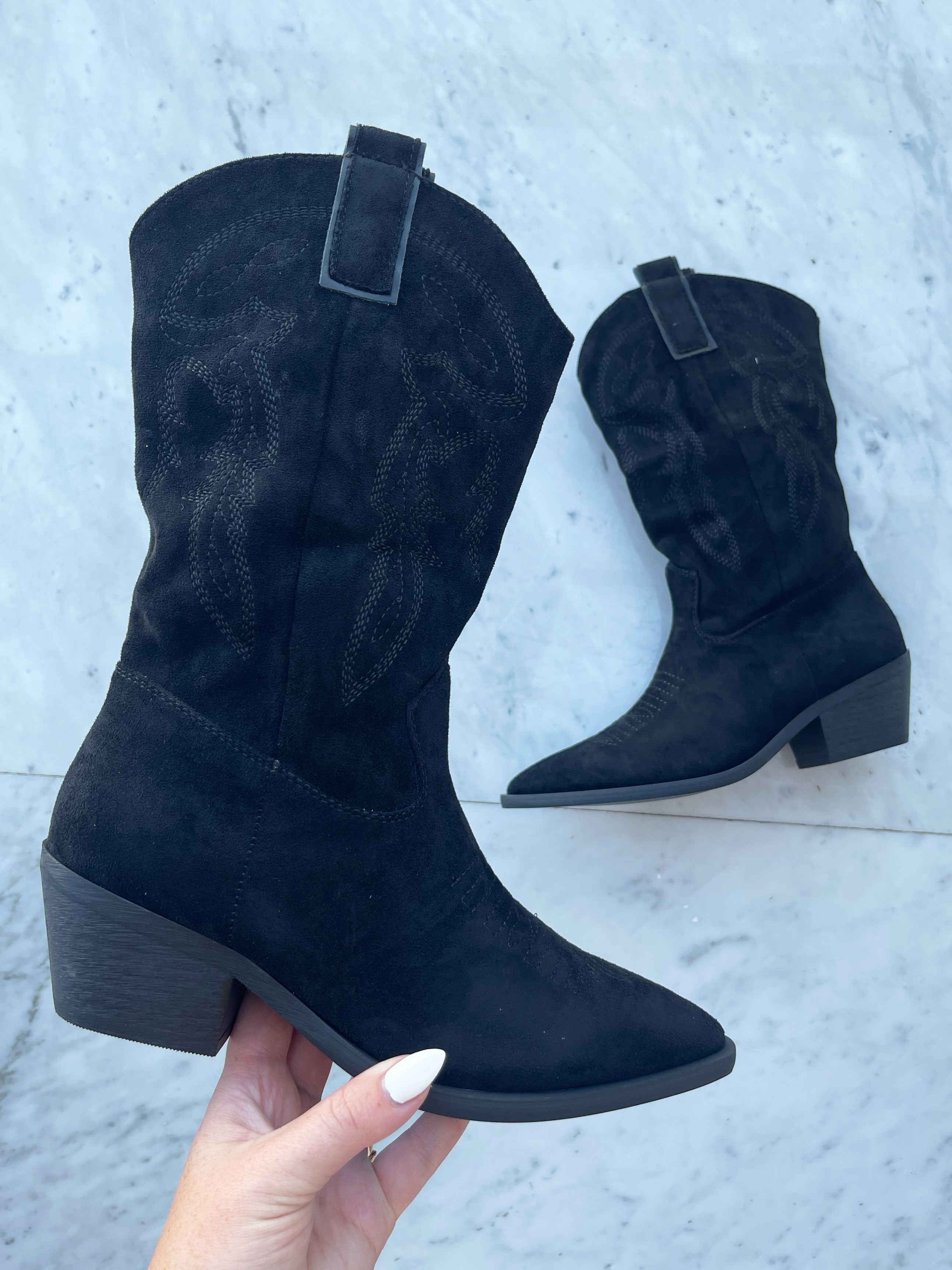 Kate - Cowboystövlar med liten klack