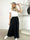 Kayla - Kjol i viskos med lager-på-lager-look