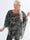 Kenya Camo Shirt - Plus size tunika med militärmönster i chiffong