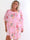 Kenya Fleur - Plus size kjole med et let blomstret chiffonstykke