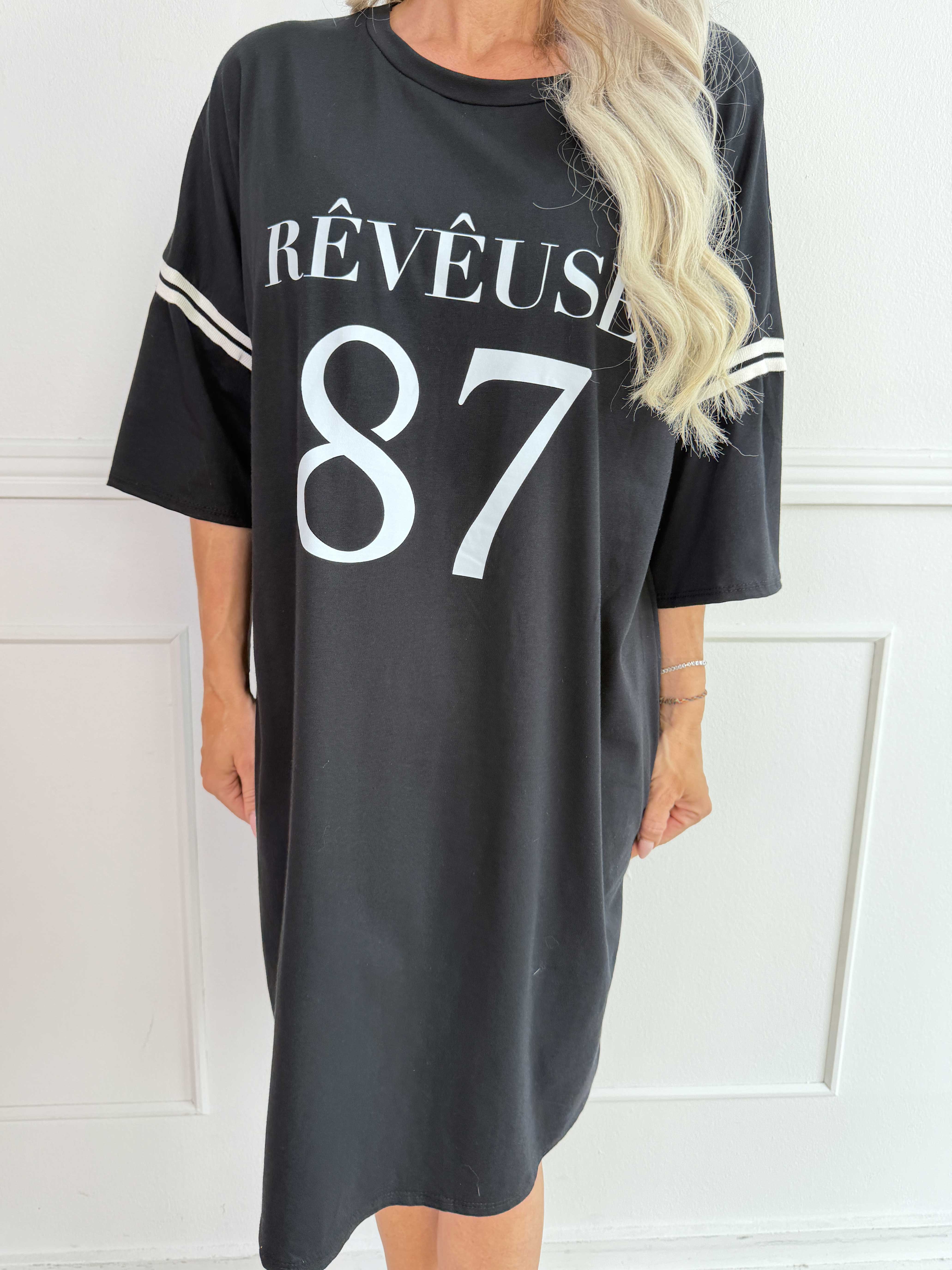 Lana - Cool t-shirtklänning i mjuk bomull med snyggt