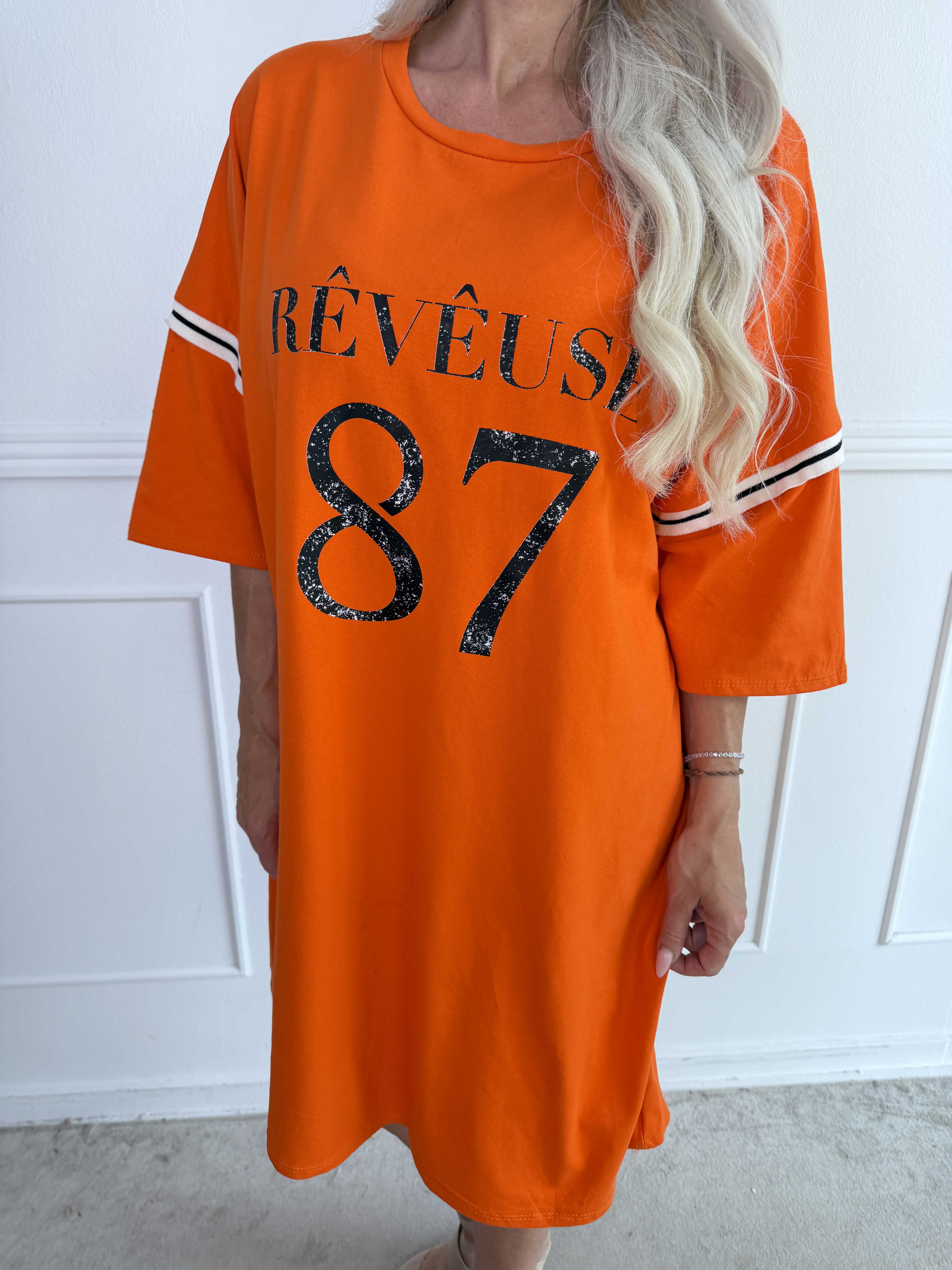 Lana - Cool t-shirtklänning i mjuk bomull med snyggt