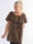 Maily - Off shoulder-blus i plus size med glittertrådar