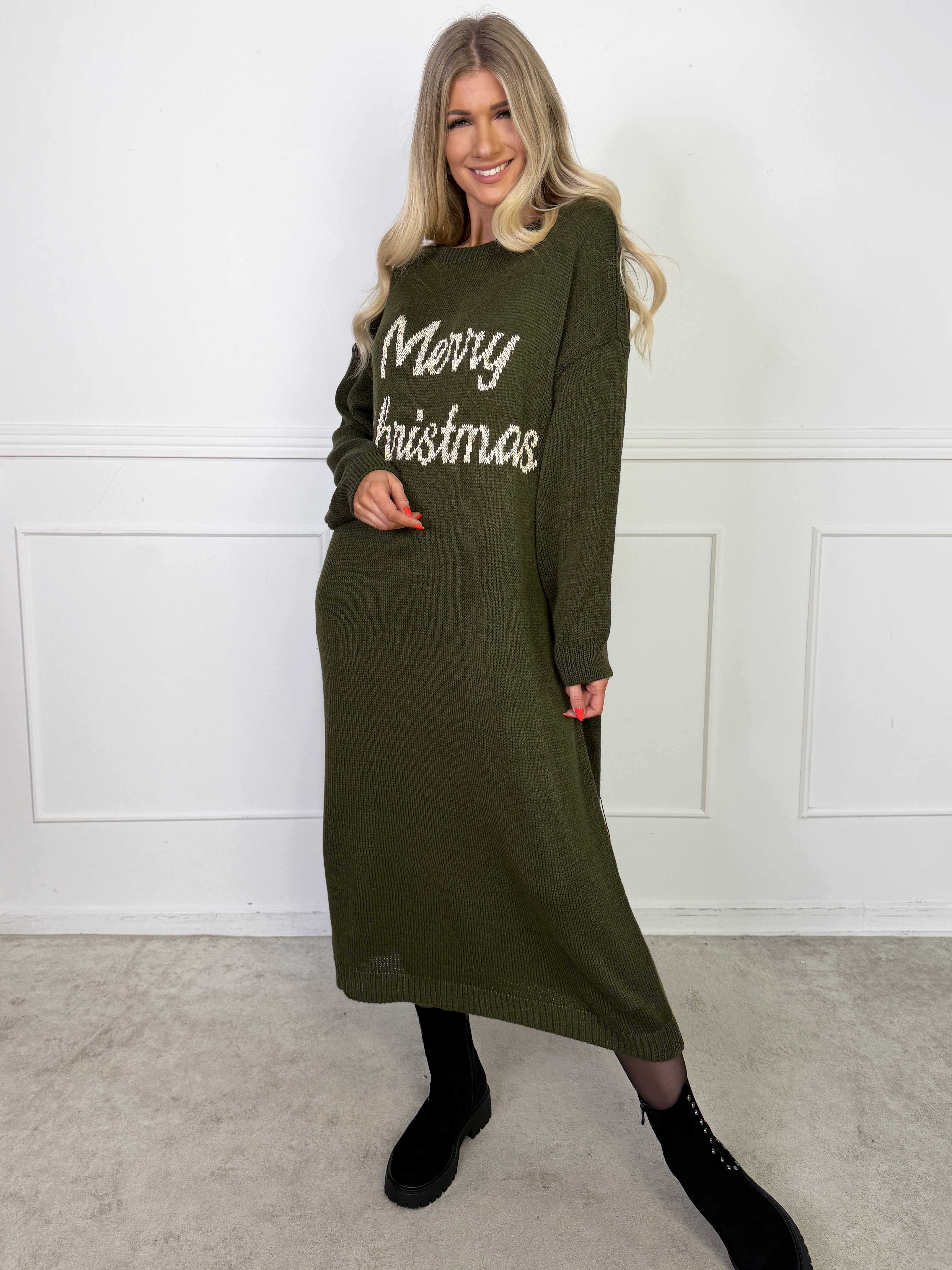 Merry Long - Jultröja med guldskrift