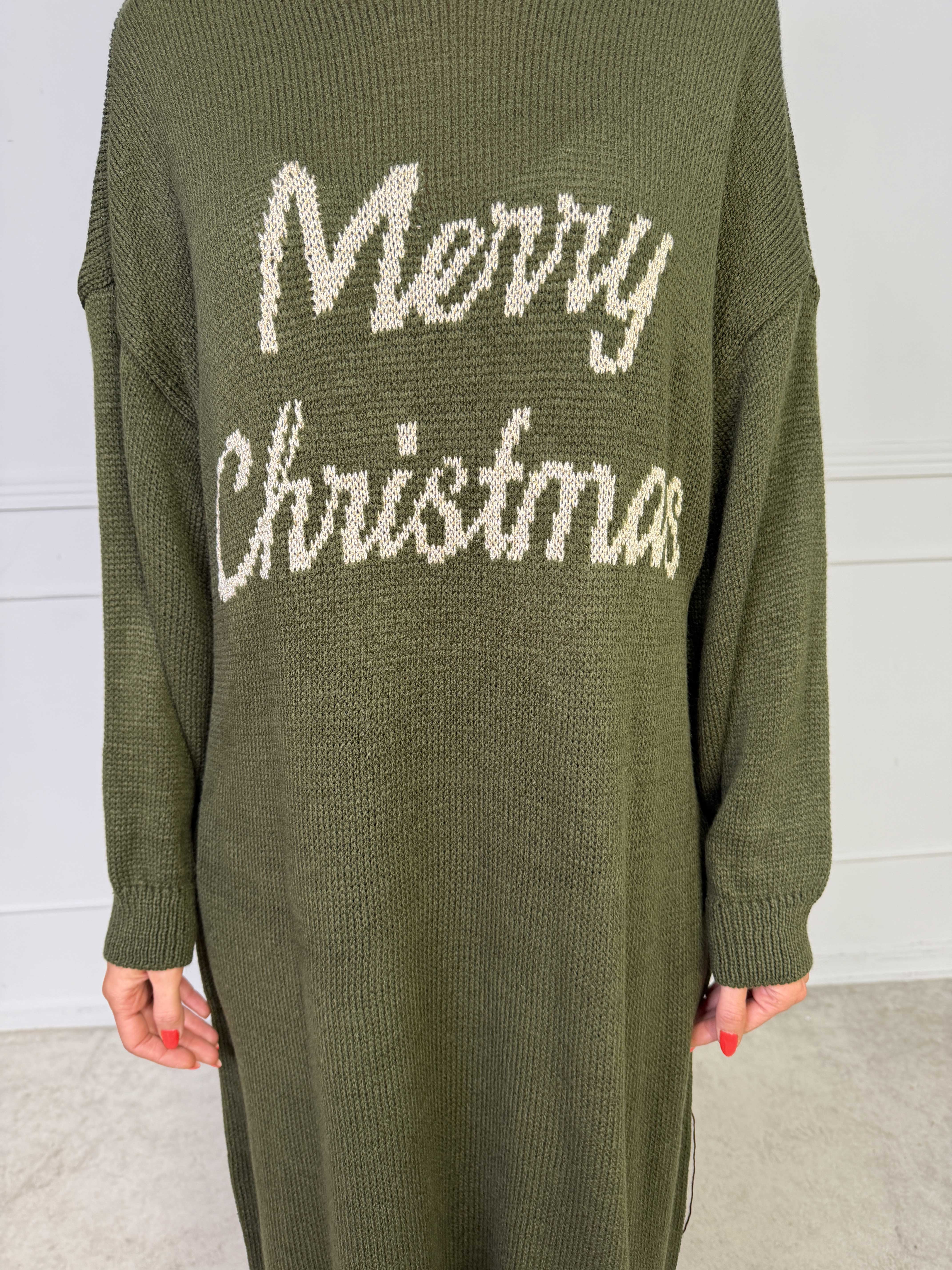 Merry Long - Jultröja med guldskrift