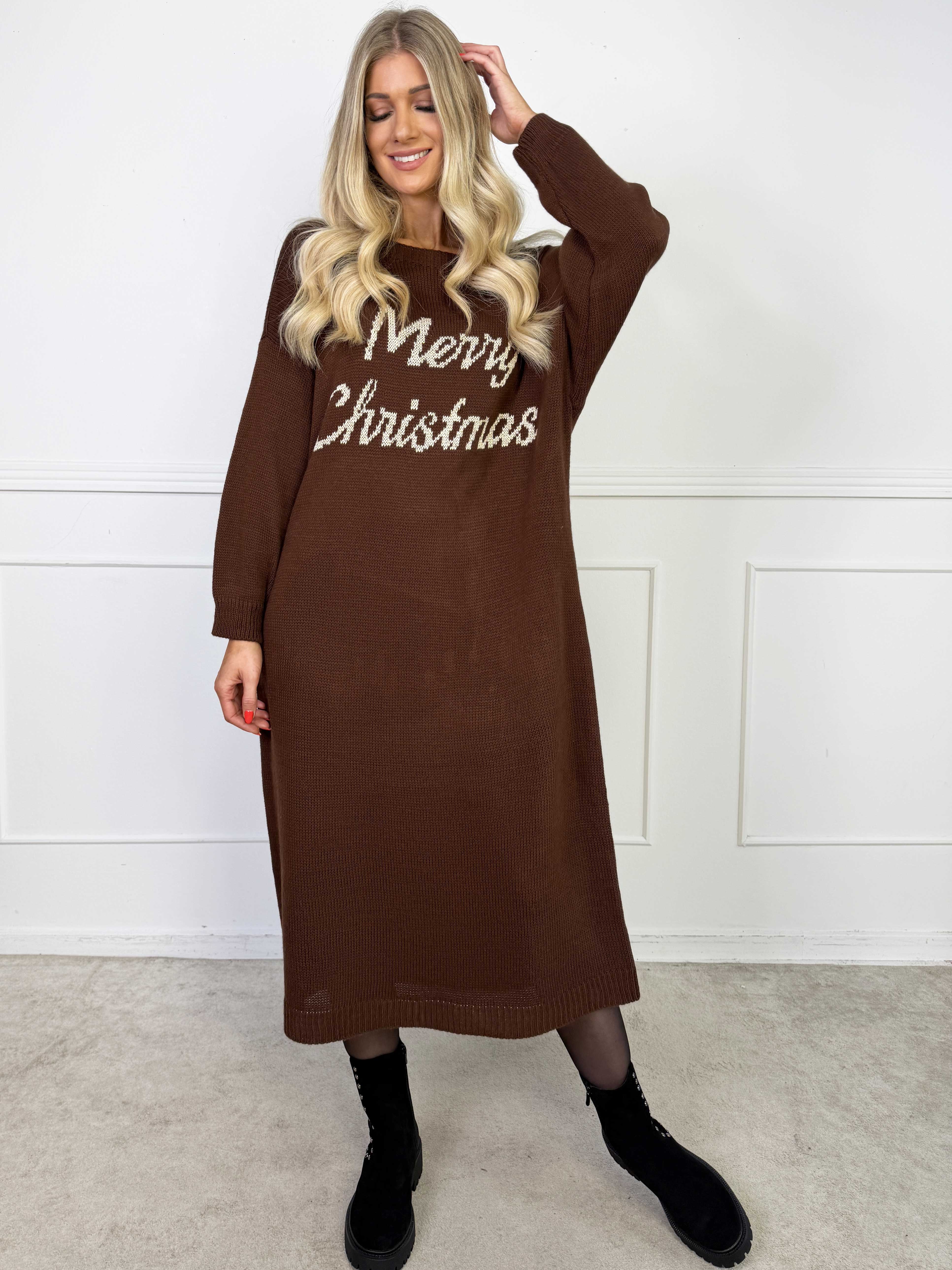 Merry Long - Jultröja med guldskrift