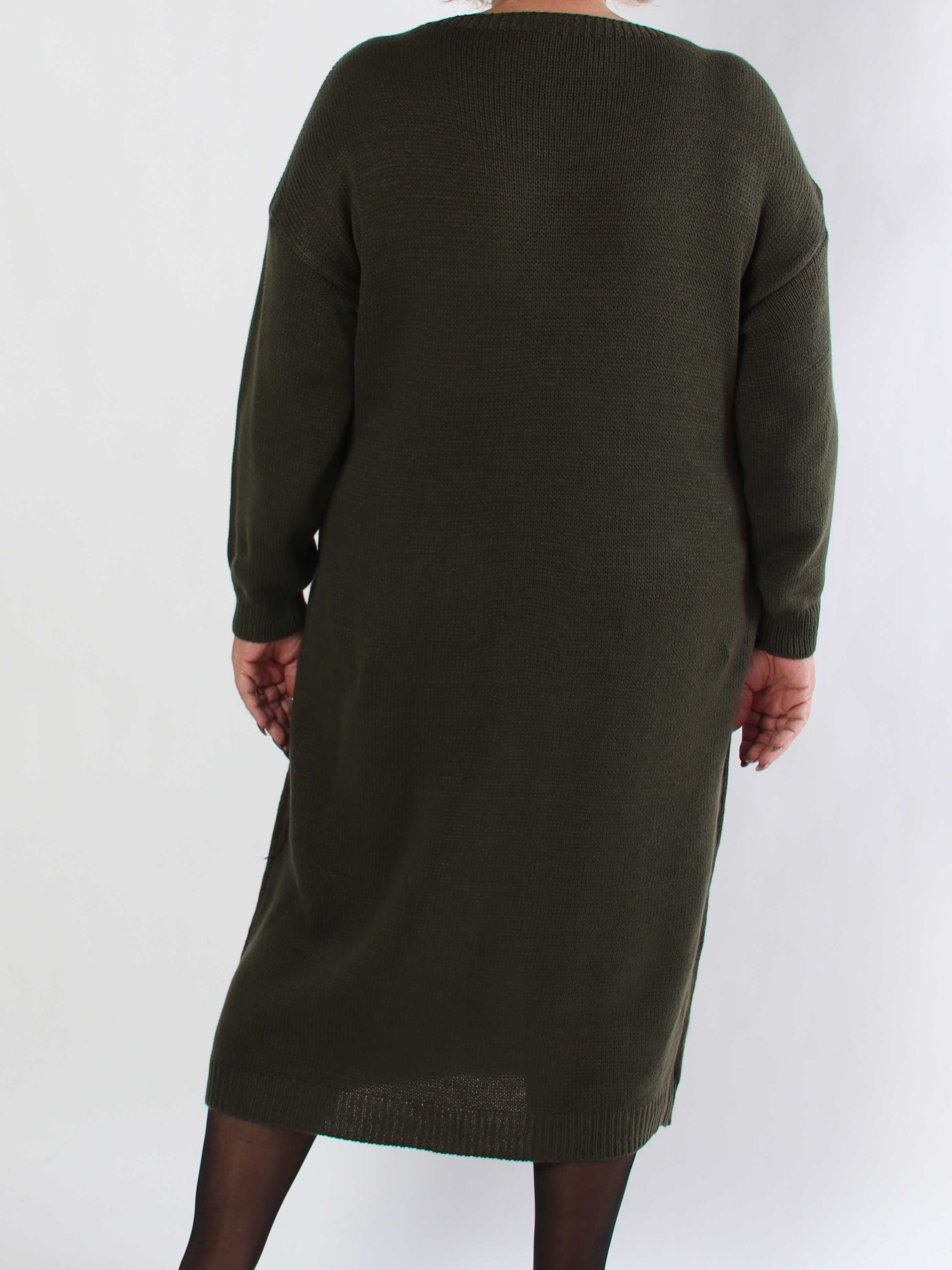 Merry Long - Plus size jultröja med guldskrift