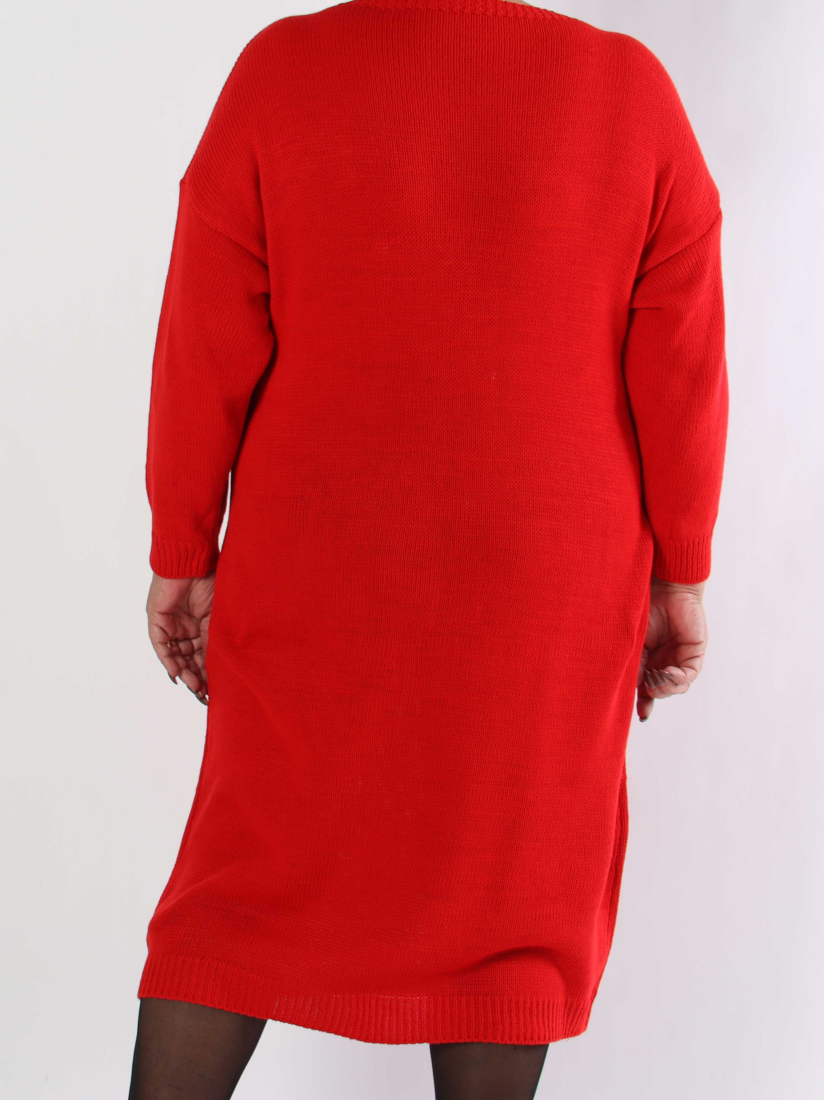 Merry Long - Plus size jultröja med guldskrift