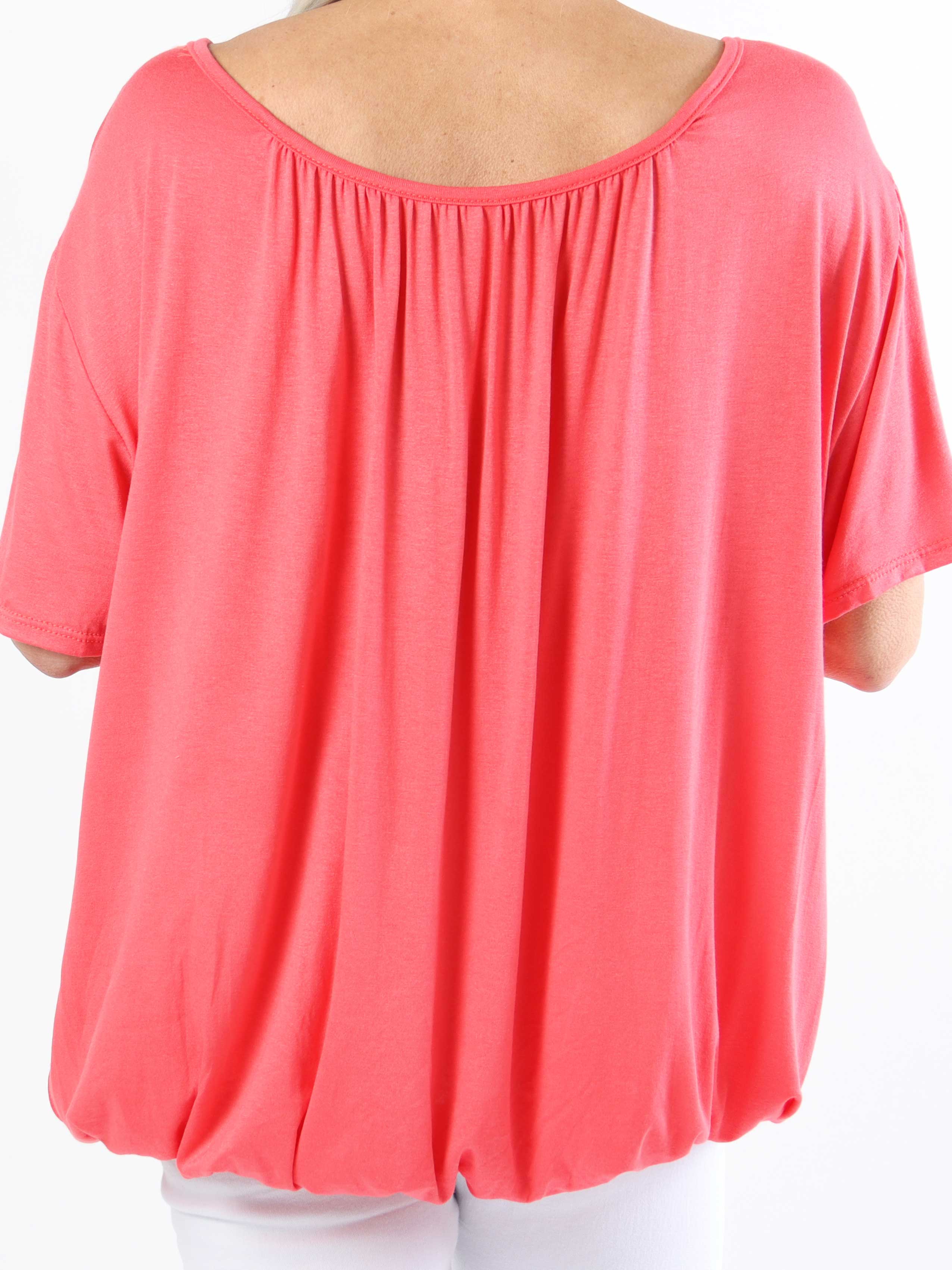 Miracle t-shirt - Basic t-shirt i plus size med resår i nederkanten (bestseller)