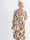 Milano Flower Midi - Plus size-klänning med blommigt tryck och lager-på-lager-look