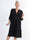 Milano Plain Midi - Enfärgad plus size klänning med lager på lager look