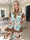 Milano Peony Midi S/S - Blommig klänning med lagerlook
