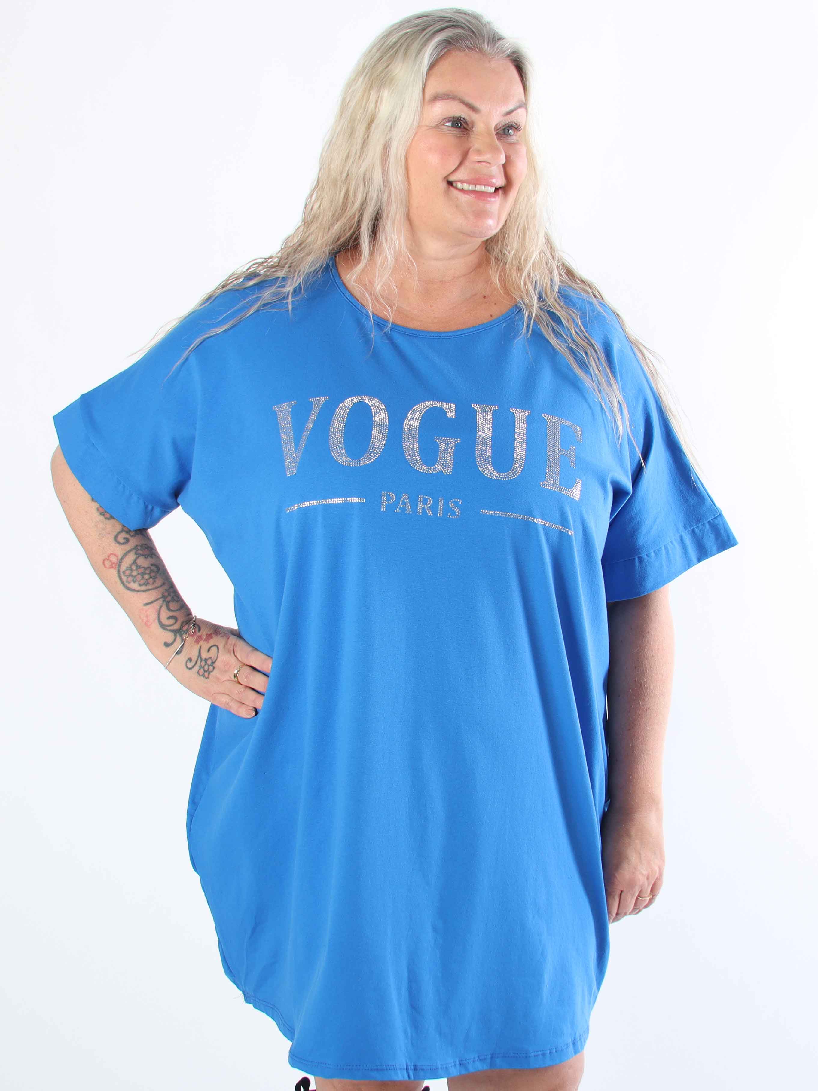 Mintu Dress - Plus size t-shirtklänning i bomull med slits