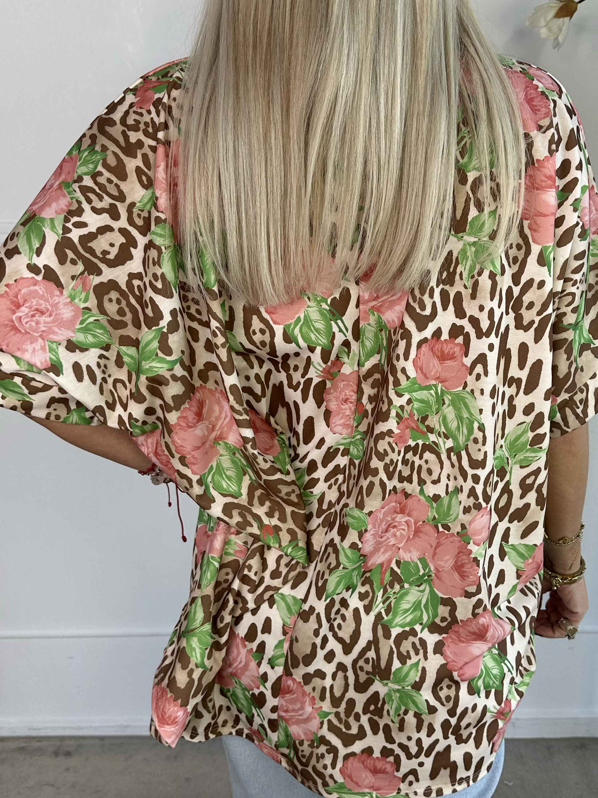 Mintu Leo - T-shirt i mjuk bomull med leopardtryck