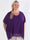 Mirabella Plain Shirt - Söt tunika i plusstorlek med löst chiffonglager