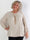 Nancy Glitter Shirt L/S - Plisserad plus size blus med glitter