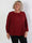 Nancy Glitter Shirt L/S - Plisserad plus size blus med glitter