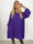 Nancy Glitter Short L/S - Plisserad klänning med fickor och glitter