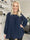 Nancy Glitter Shirt L/S - Plisserad blus med glitter