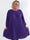 Nancy Short L/S - Plus size klänning med plissering och fickor