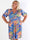 Pamina Leaf Short - Kort elastisk plus size klänning med bladmotiv
