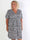 Pamina Leo Short - Kort elastisk plus size kjole i leopardprint