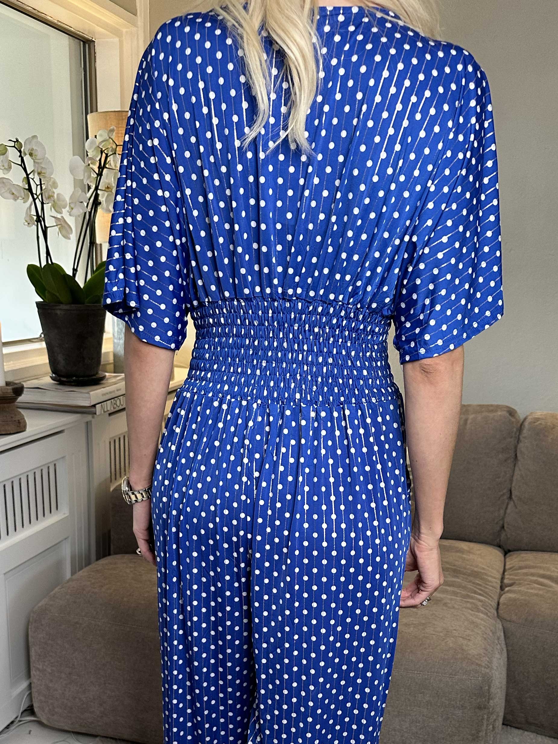 Pams Dot Jumpsuit - Jumpsuit med resår och prickar