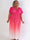 Pams Fade - Lång mångfärgad stretchig plus size klänning