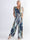 Pams Forest Jumpsuit N/S - Jumpsuit med bladmönster i plusstorlek