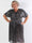 Pams Glitter Midi - Fin plus size klänning med paljetter och smock i midjan
