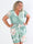 Pams Peony Playsuit - Jumpsuit i stor storlek med resår och blommigt tryck