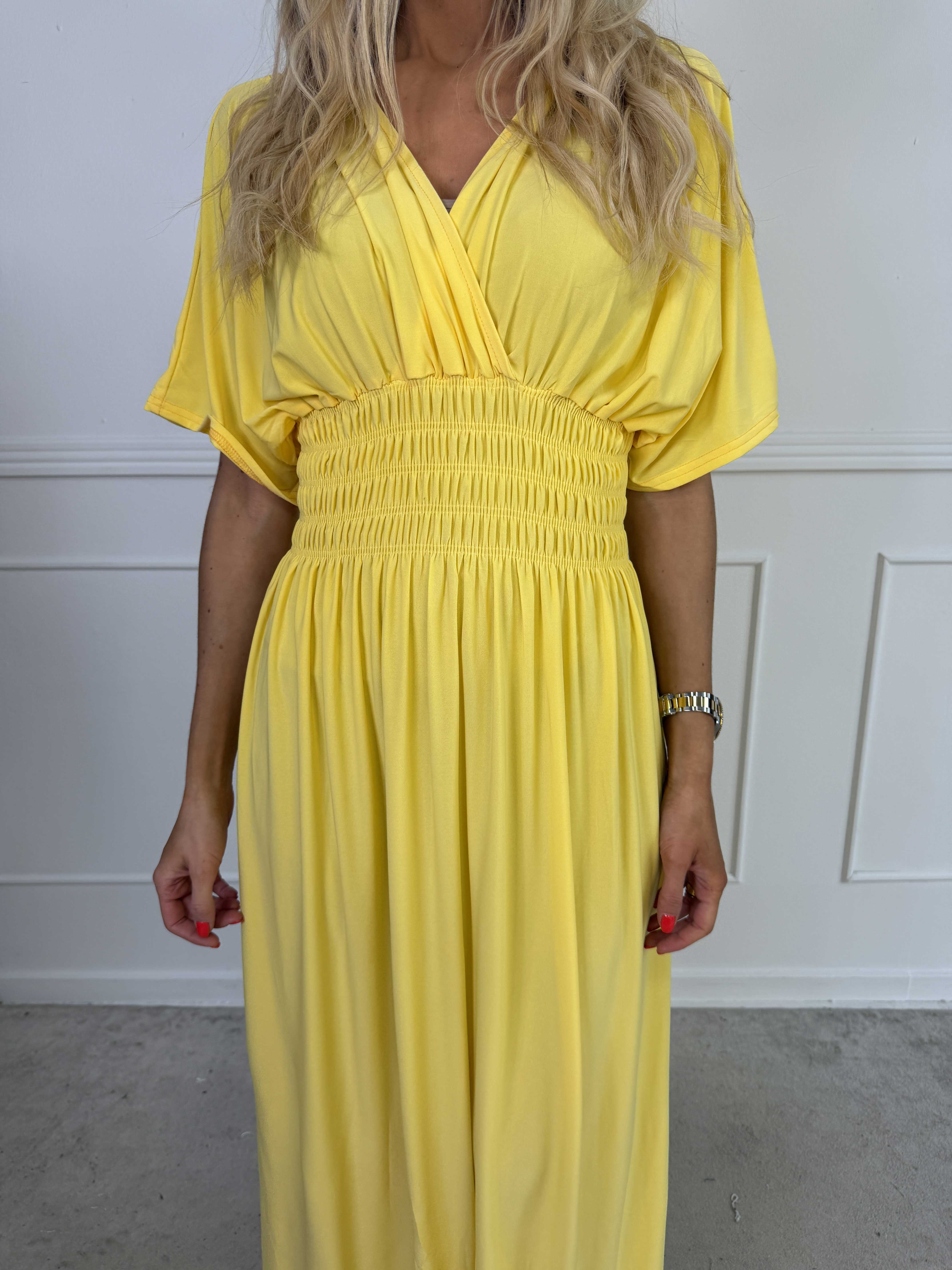 Pams Plain - Elastisk kjole med smock