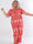 Pams Snow Jumpsuit - Elastisk jumpsuit i plusstorlek med jultryck
