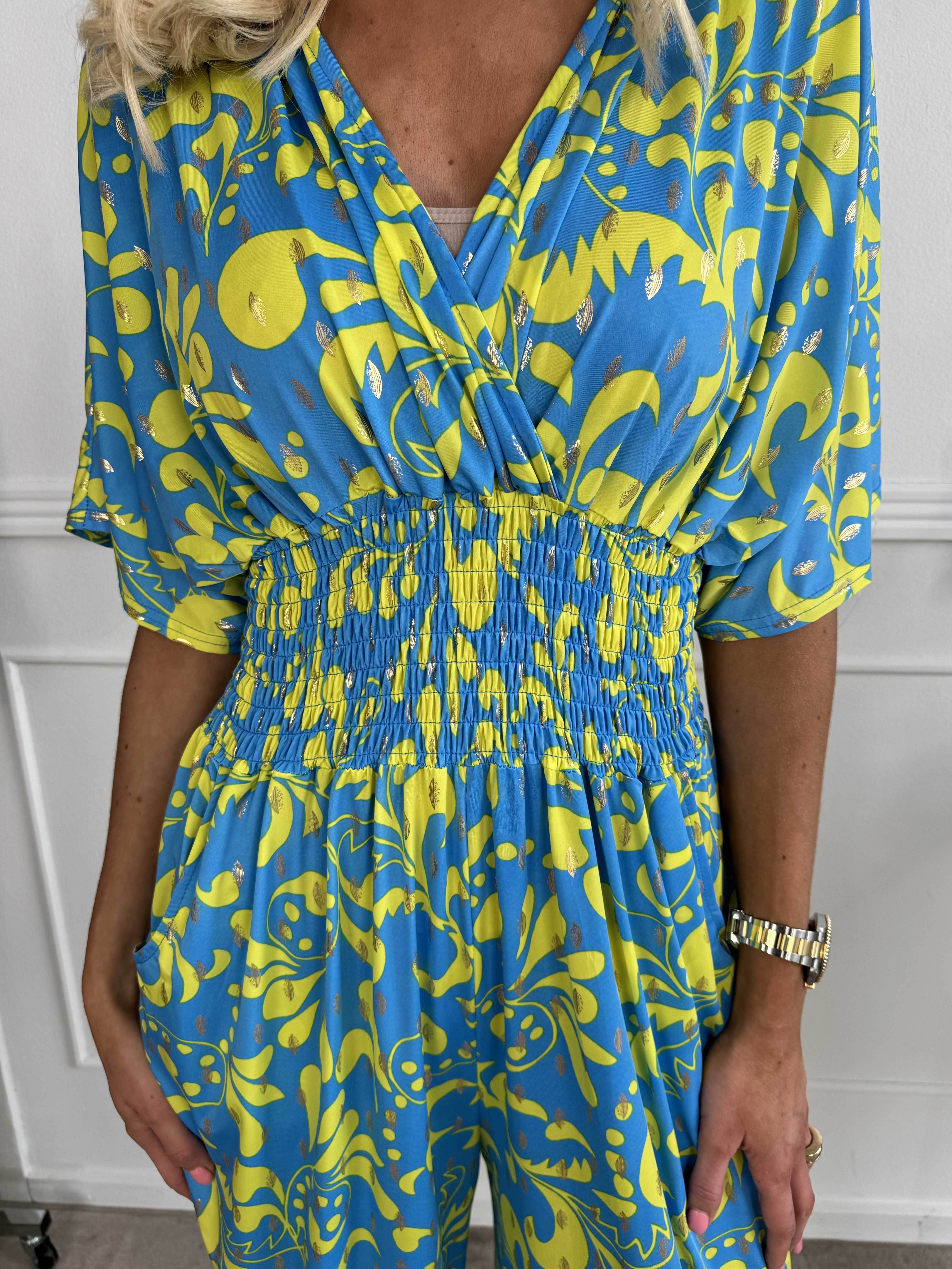 Pams Magic Jumpsuit O/B - Mönstrad jumpsuit med resår