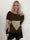 Paola - Stickad off-shoulder tröja med mönster