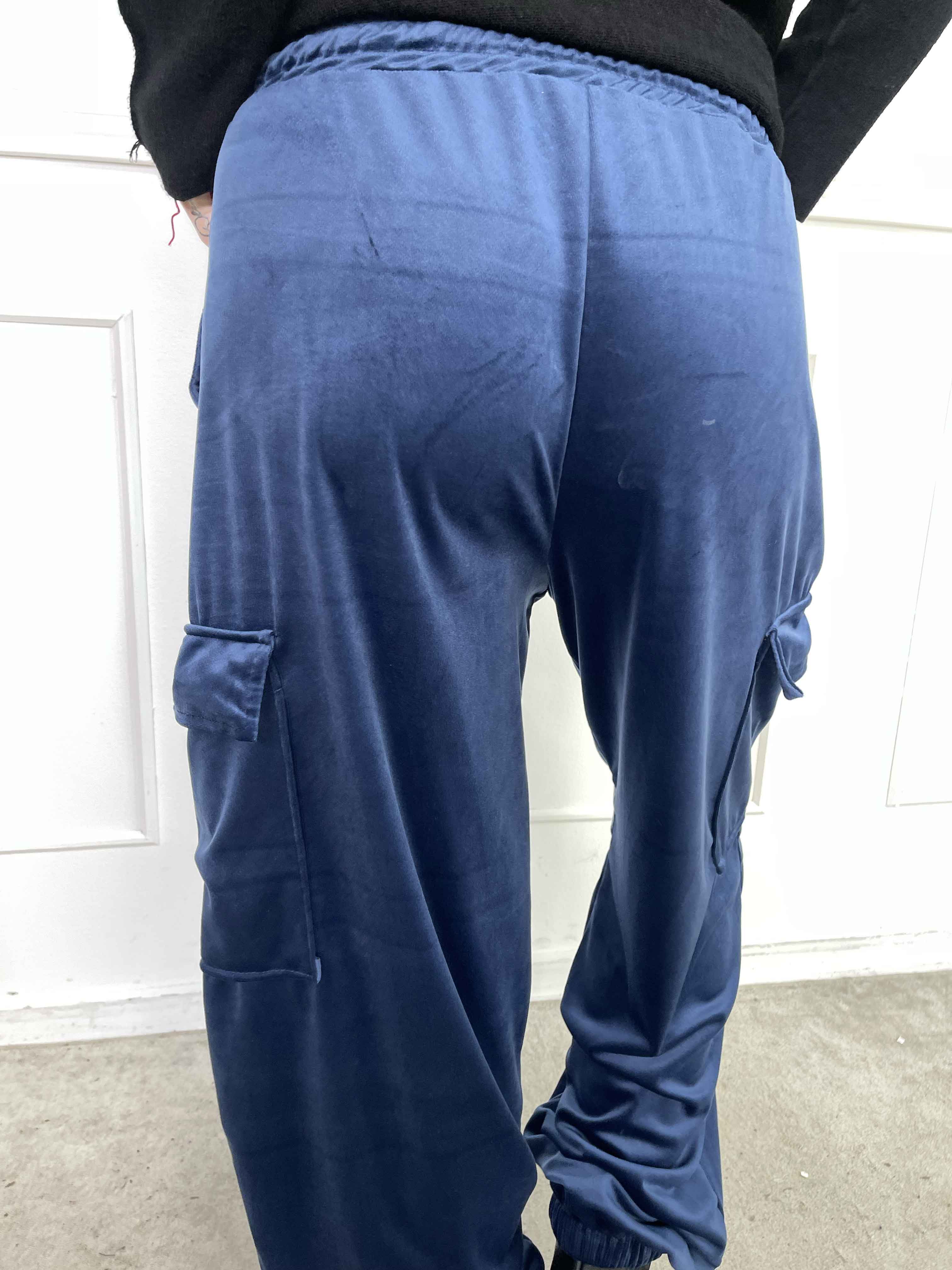 Pippa - Mjuka cargobyxor i velour