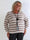 Romilly - Blød plus size strikbluse i en behagelig viskoseblanding med striber
