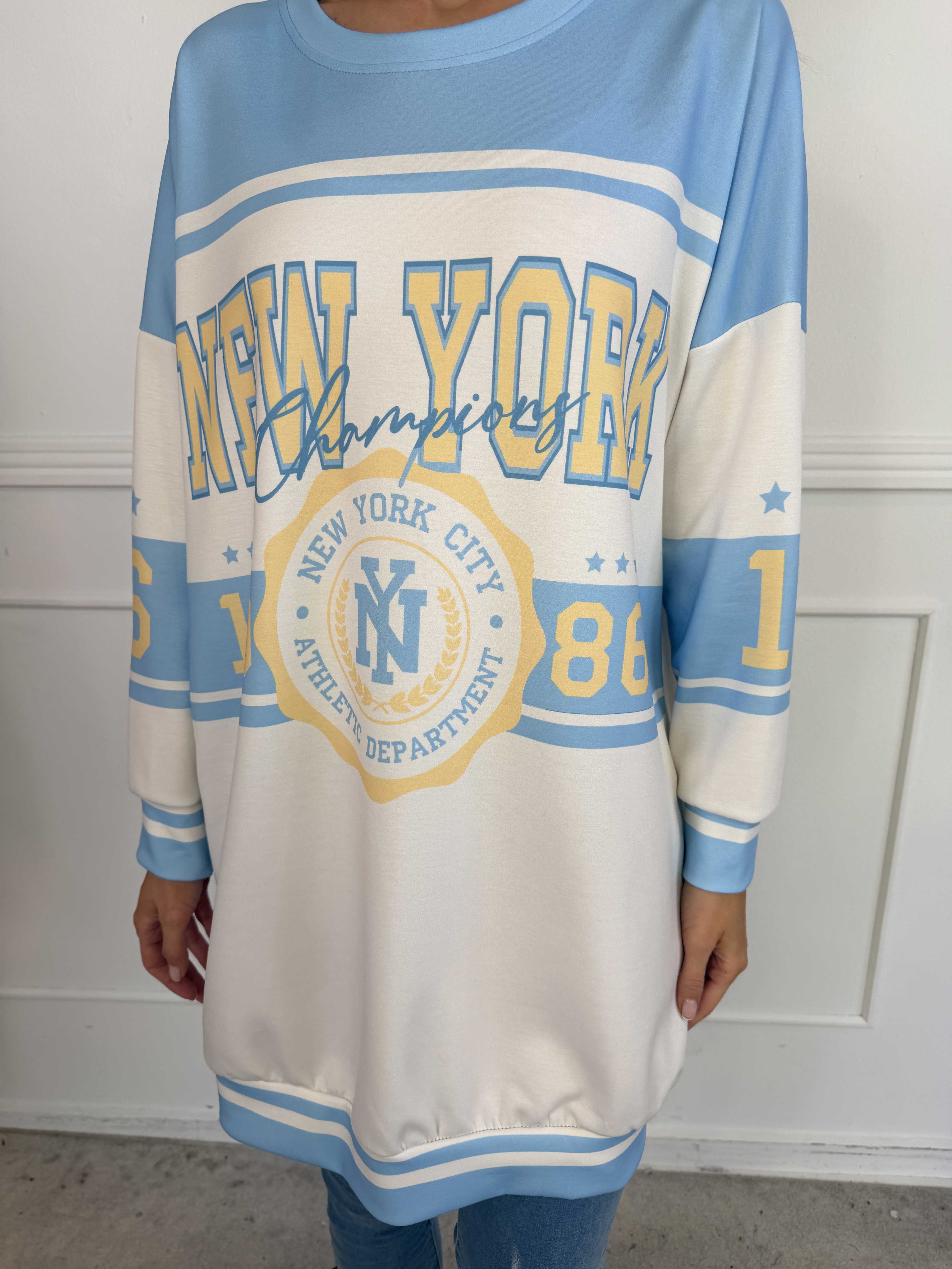 Rosaria - Joggingklänning med New York-motiv på bröstet