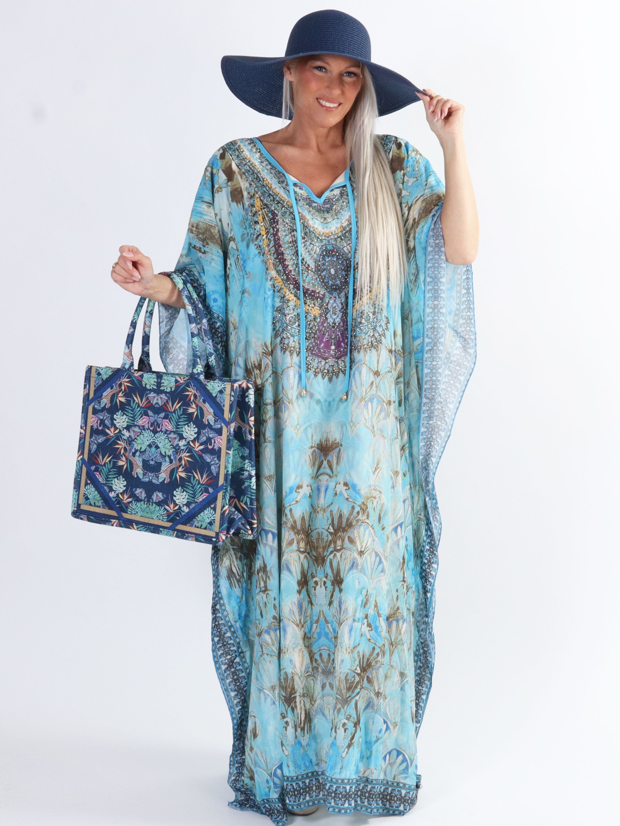 Sasha - Lång plus size tunika med strass