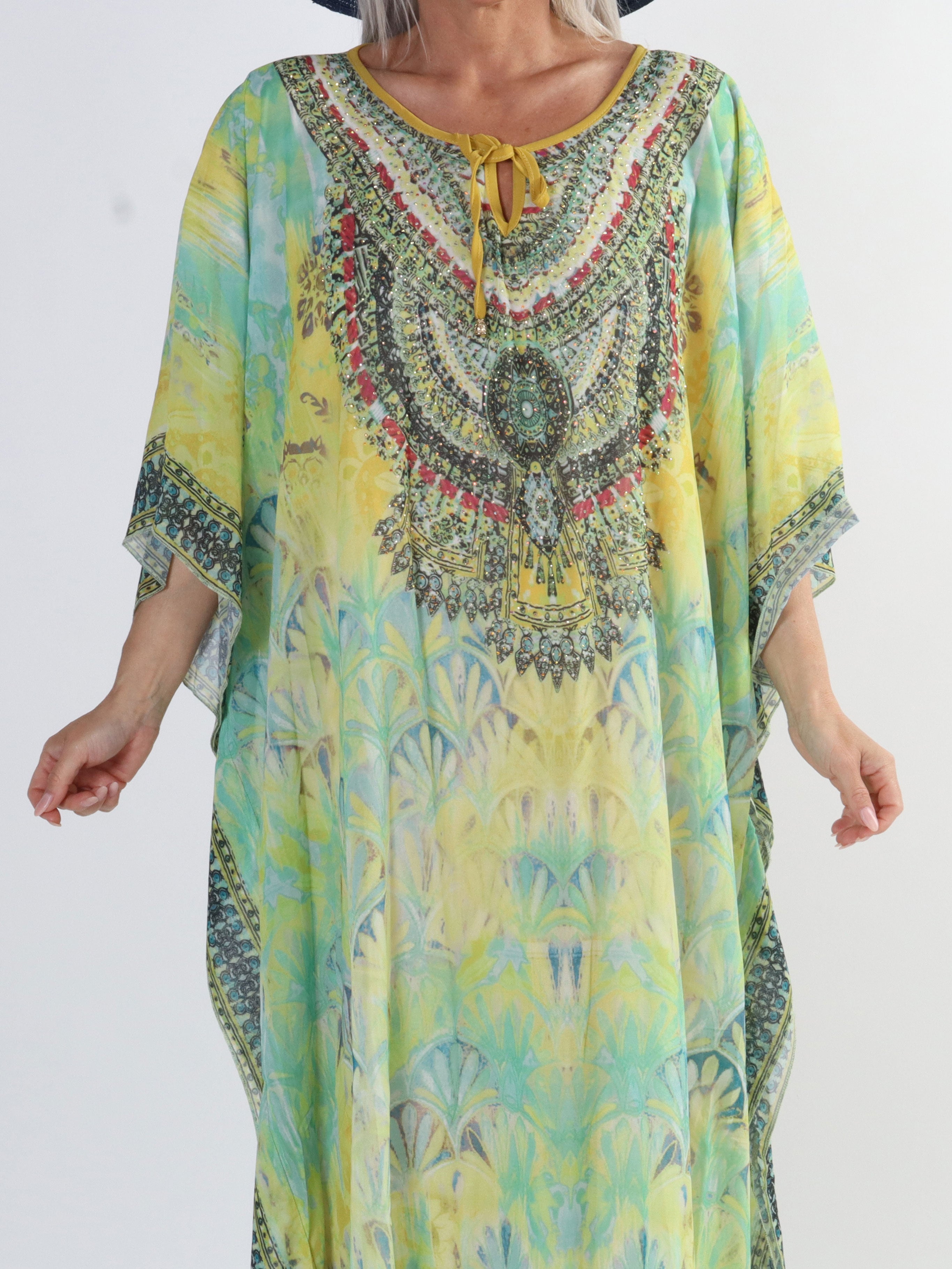 Sasha - Lång plus size tunika med strass