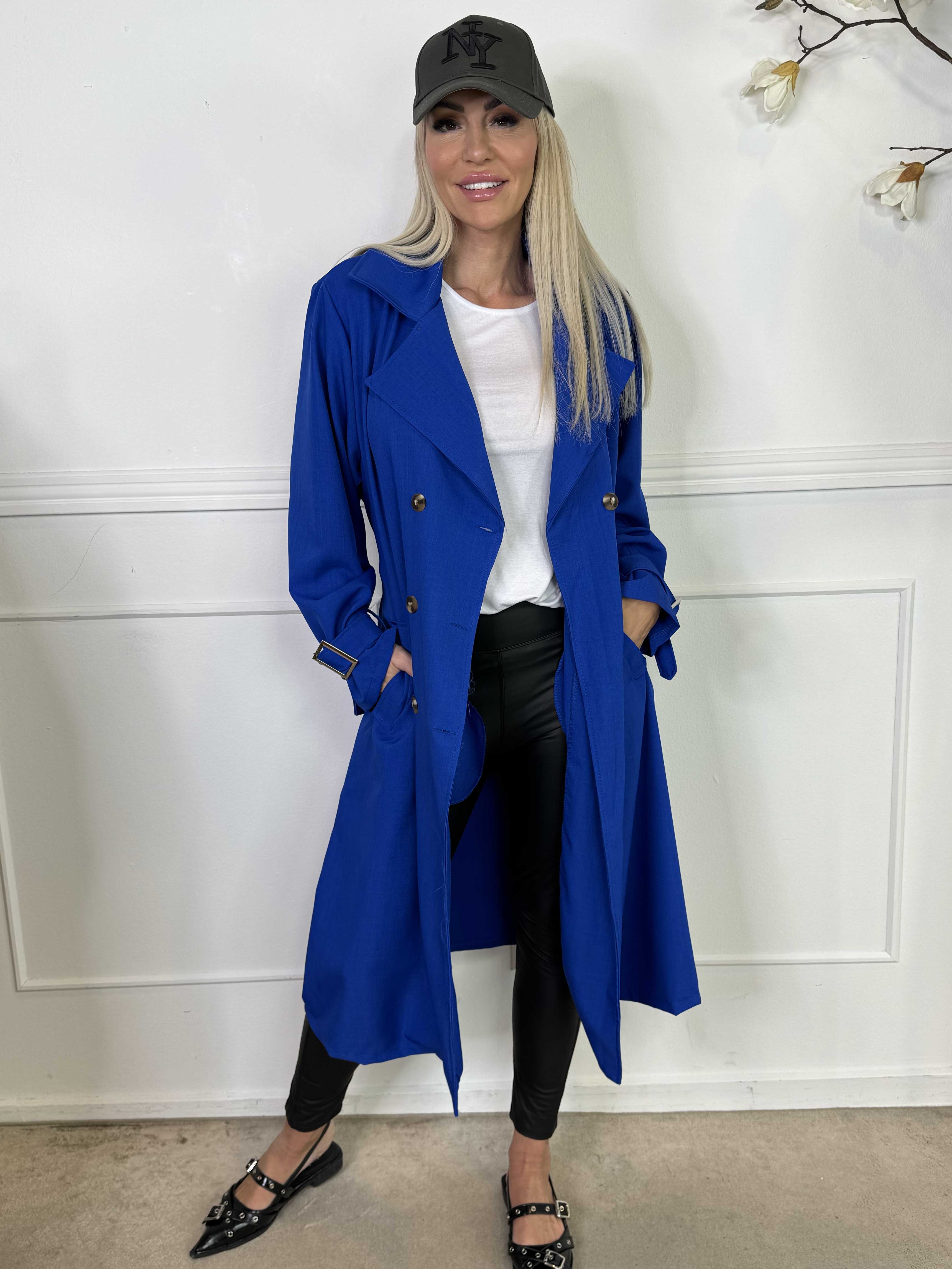 Sharpay - Lätt trenchcoat med knytskärp