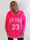 Ulyssa - Sporty plus size strikkjole med V-udskæring og tal foran