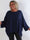 Vienna Shirt - Plus size tunikabluse i viskose med flagermusærmer og fine nittedetaljer