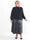 Willow - Stilfuld plus size nederdel i læderlook med elastisk talje