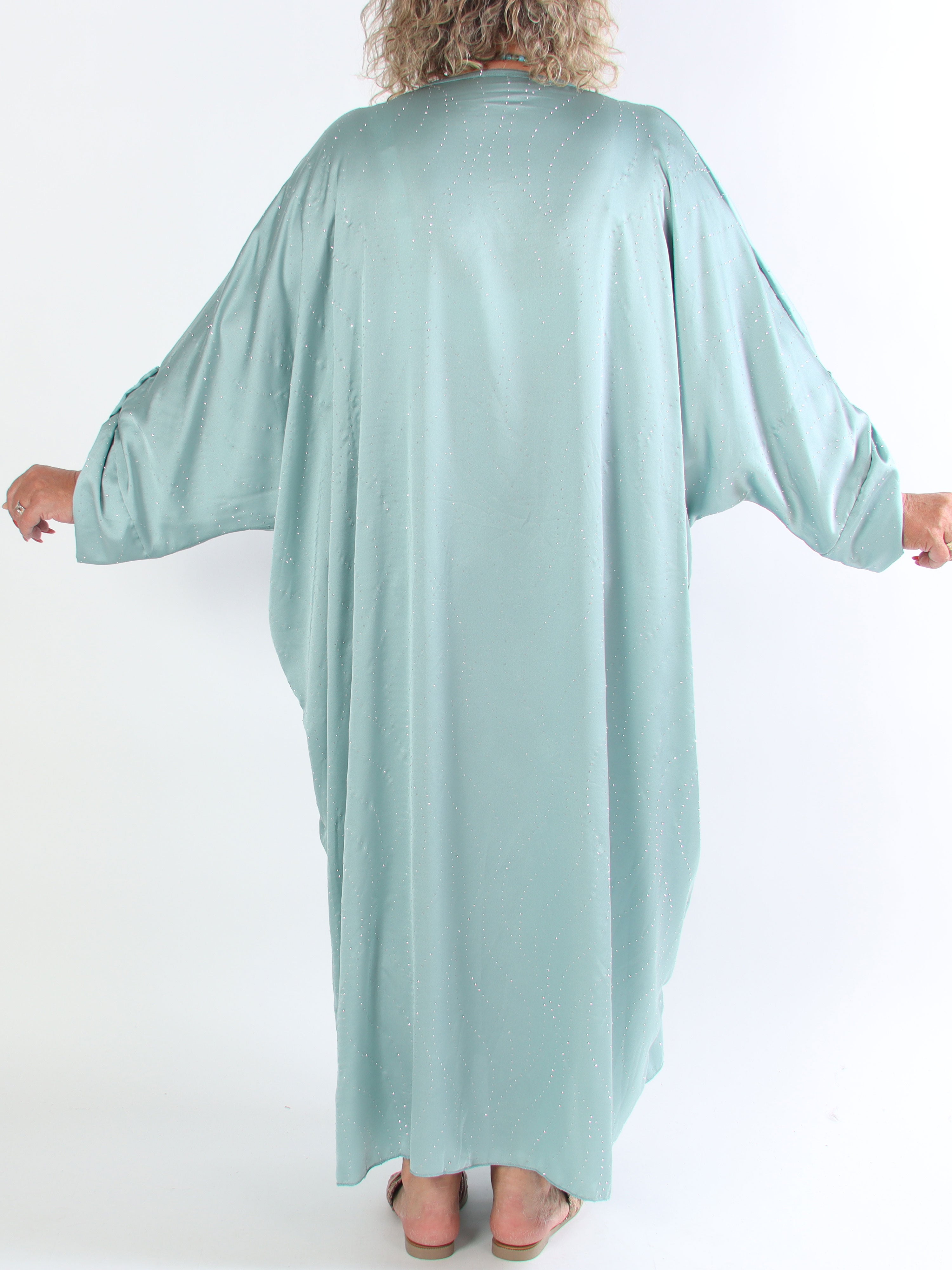 Winnie - Lång elegant plus size tunikaklänning med strass