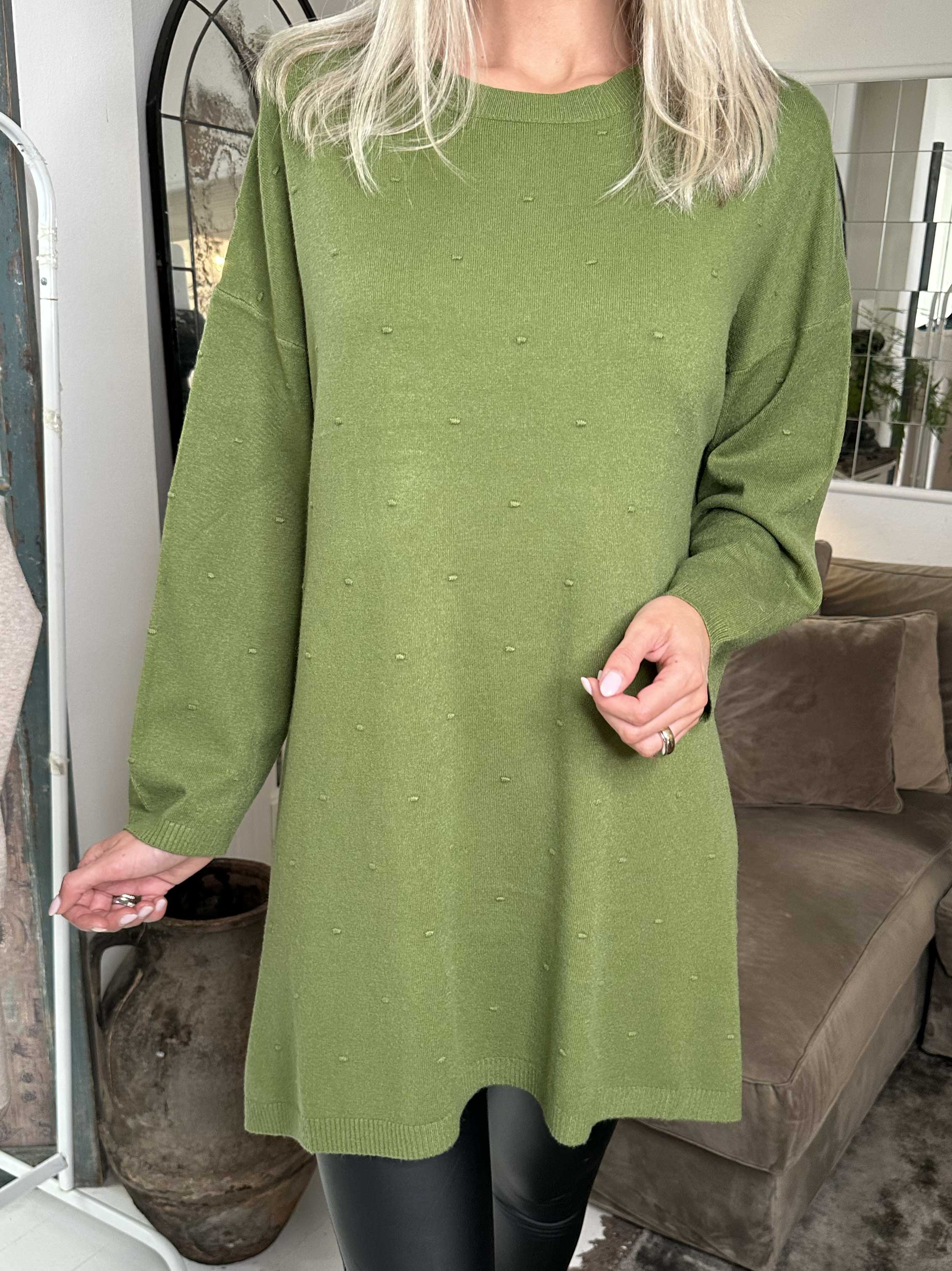 Zina - Tröja med prickiga detaljer i tyget