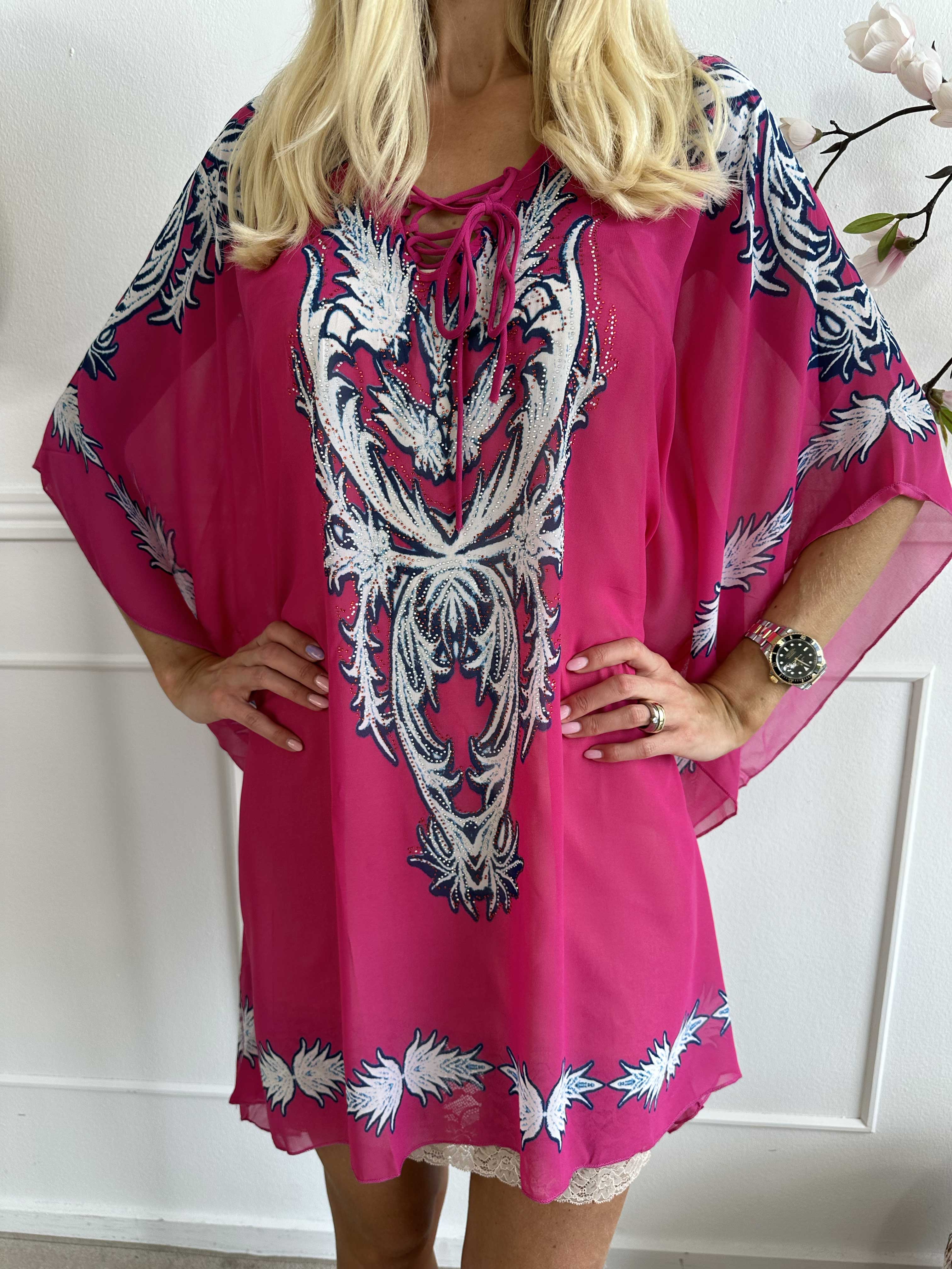 Josefina - Semitransparent tunika med dragsko