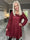 Maj Glitter L/S - Söt paljettklänning som går ut i en A-linjeform