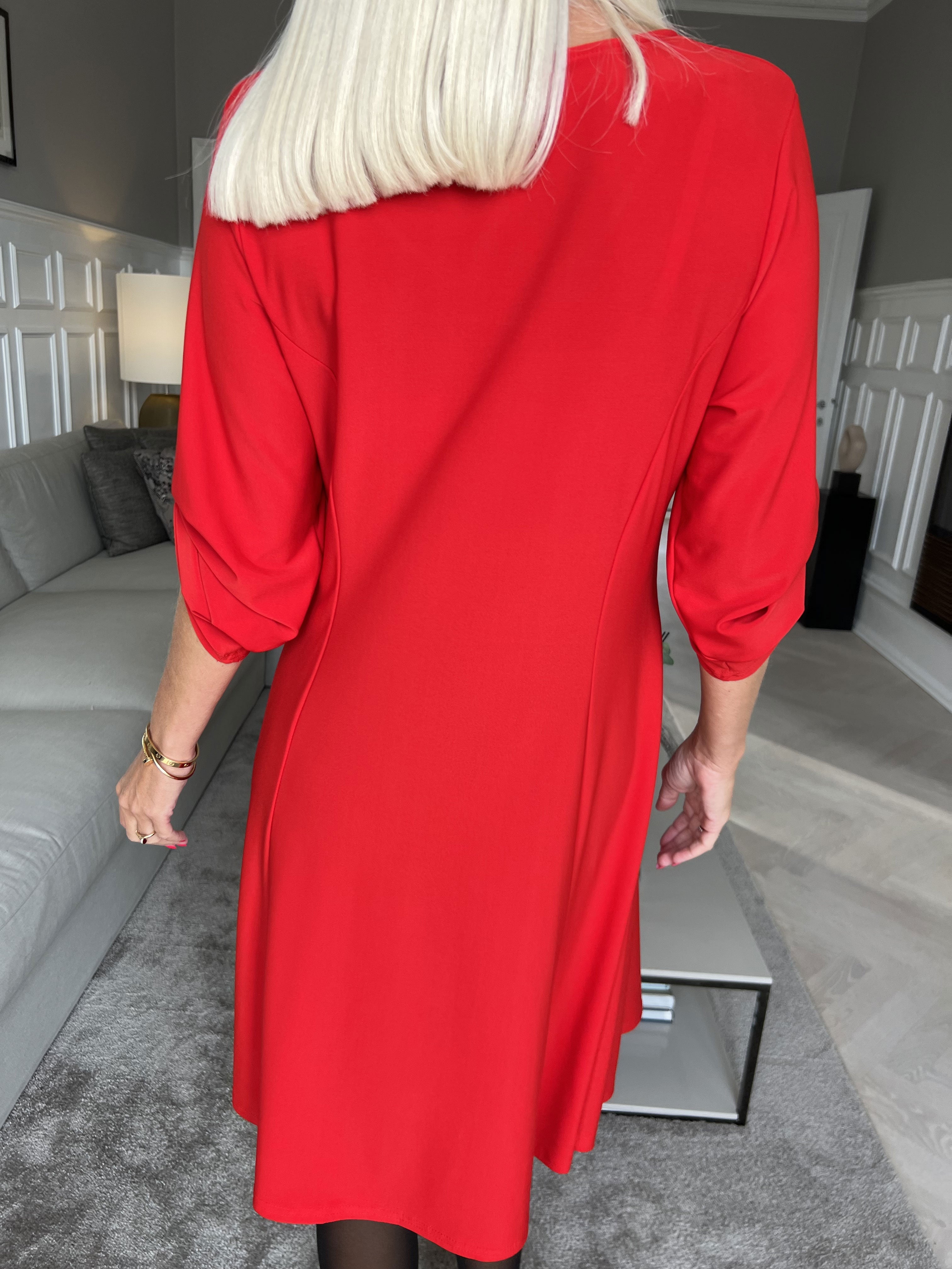 Maj Plain L/S - Slät klänning med resår
