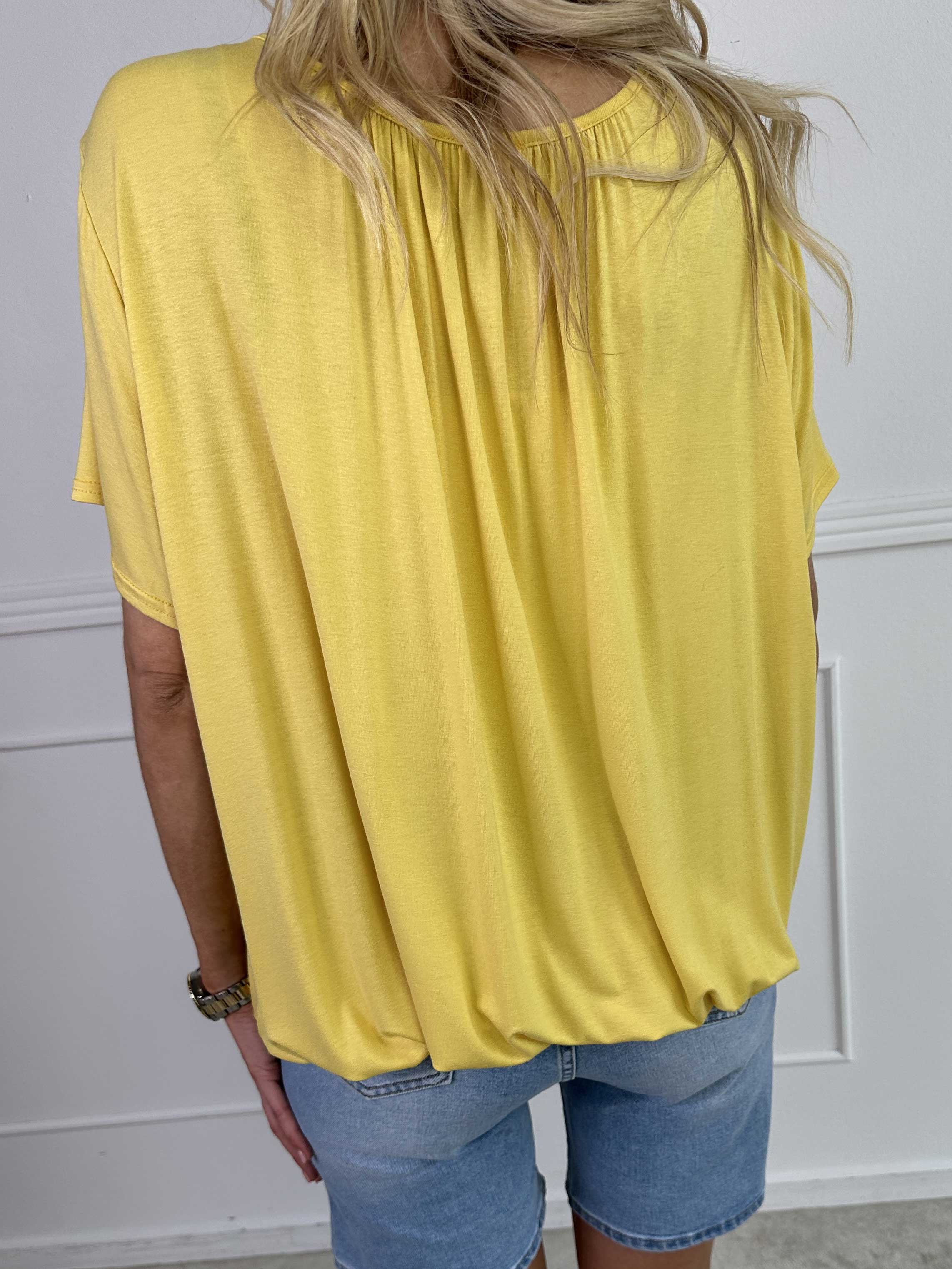 Miracle Crystal T-shirt - Mjuk blus i viskos med strass